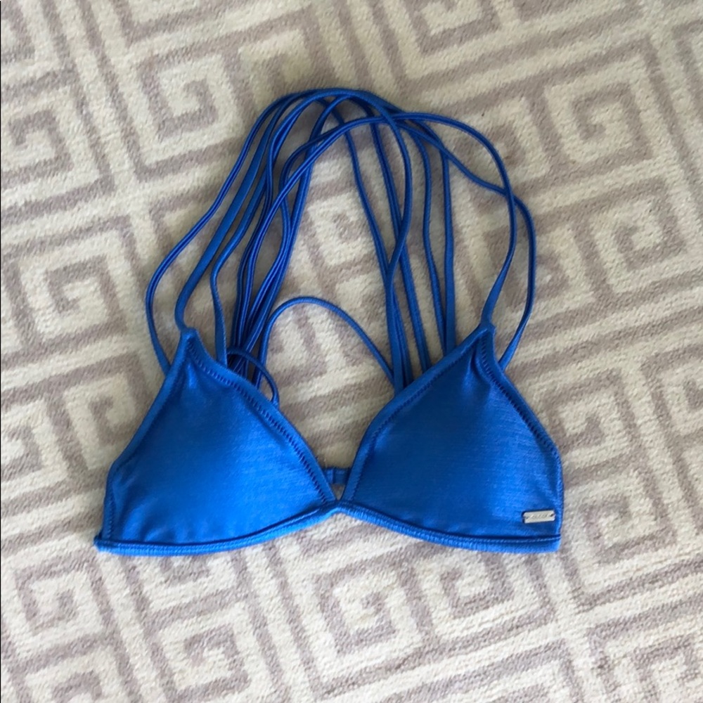 Volcom Radiate Love Blue Bikini Top - Picture 3 of 4